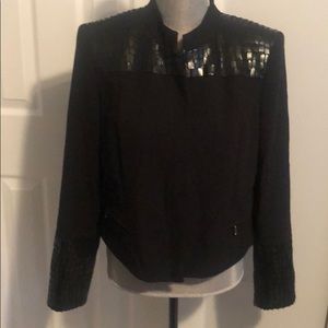 Anne Klein blazer w crocodile detail